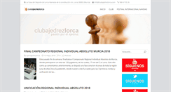 Desktop Screenshot of clubajedrezlorca.com
